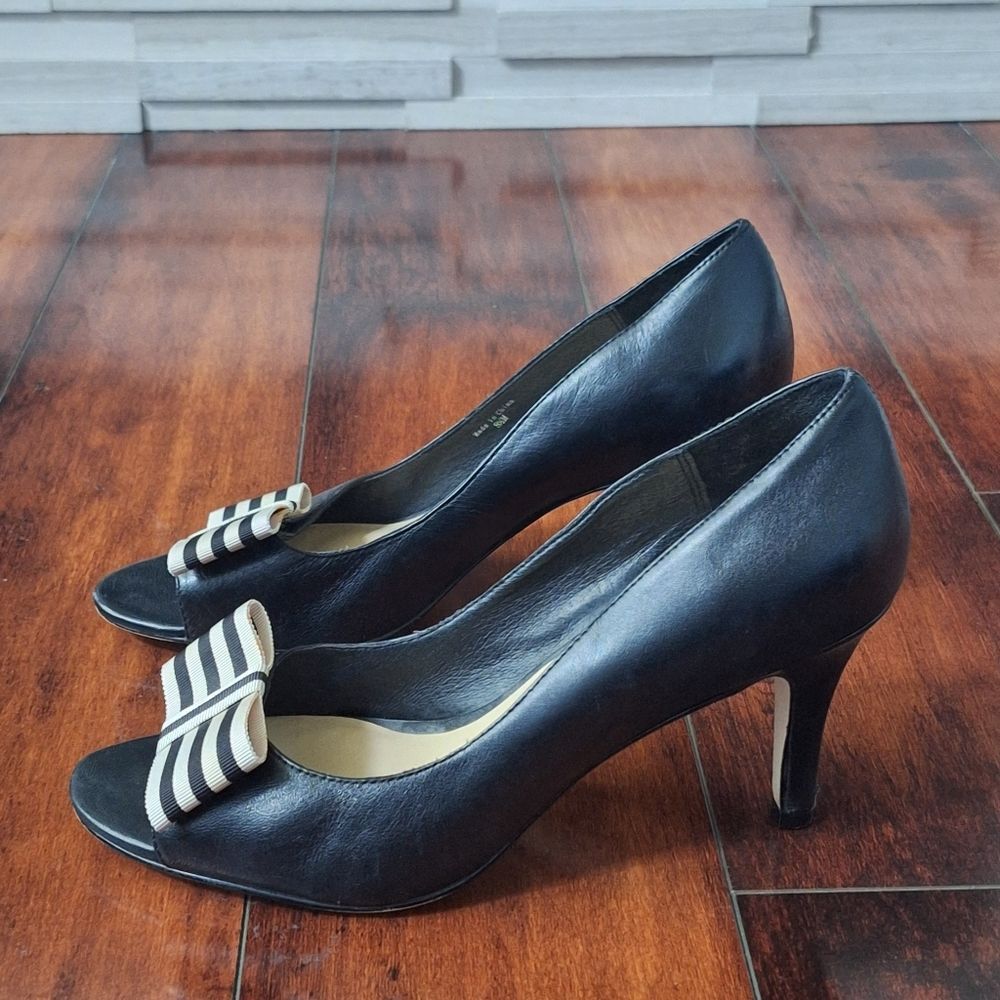 Kate Spade Black Bow Heels Size 8.5